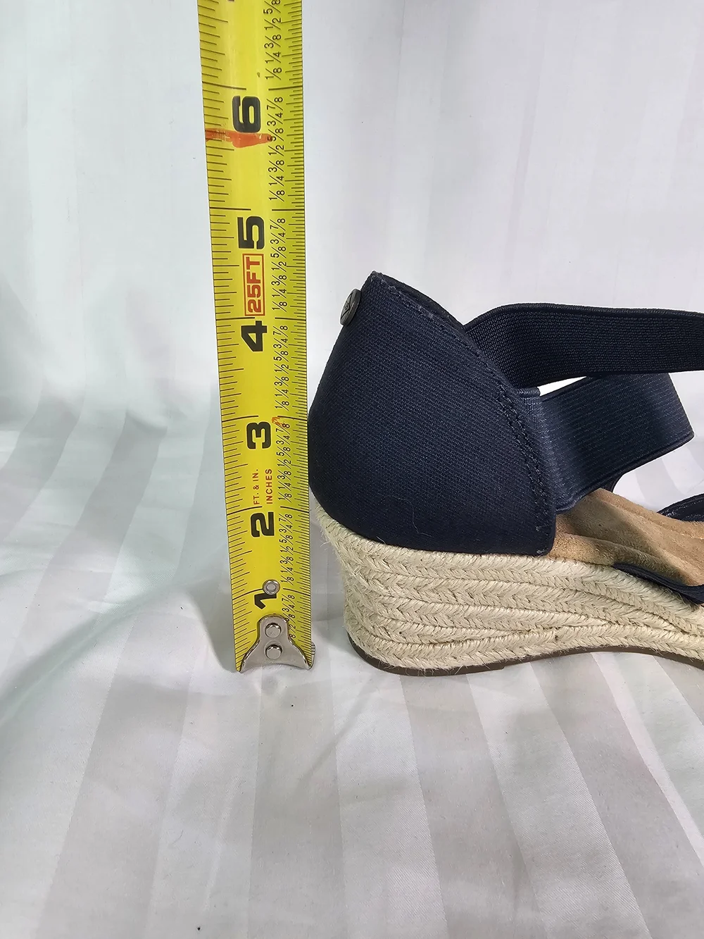 St. John's Bay Navy Crisscross Espadrille Wedge